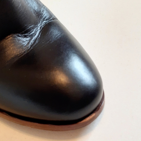 Barneys New York black stacked heel ankle boots - Picture 8 of 8